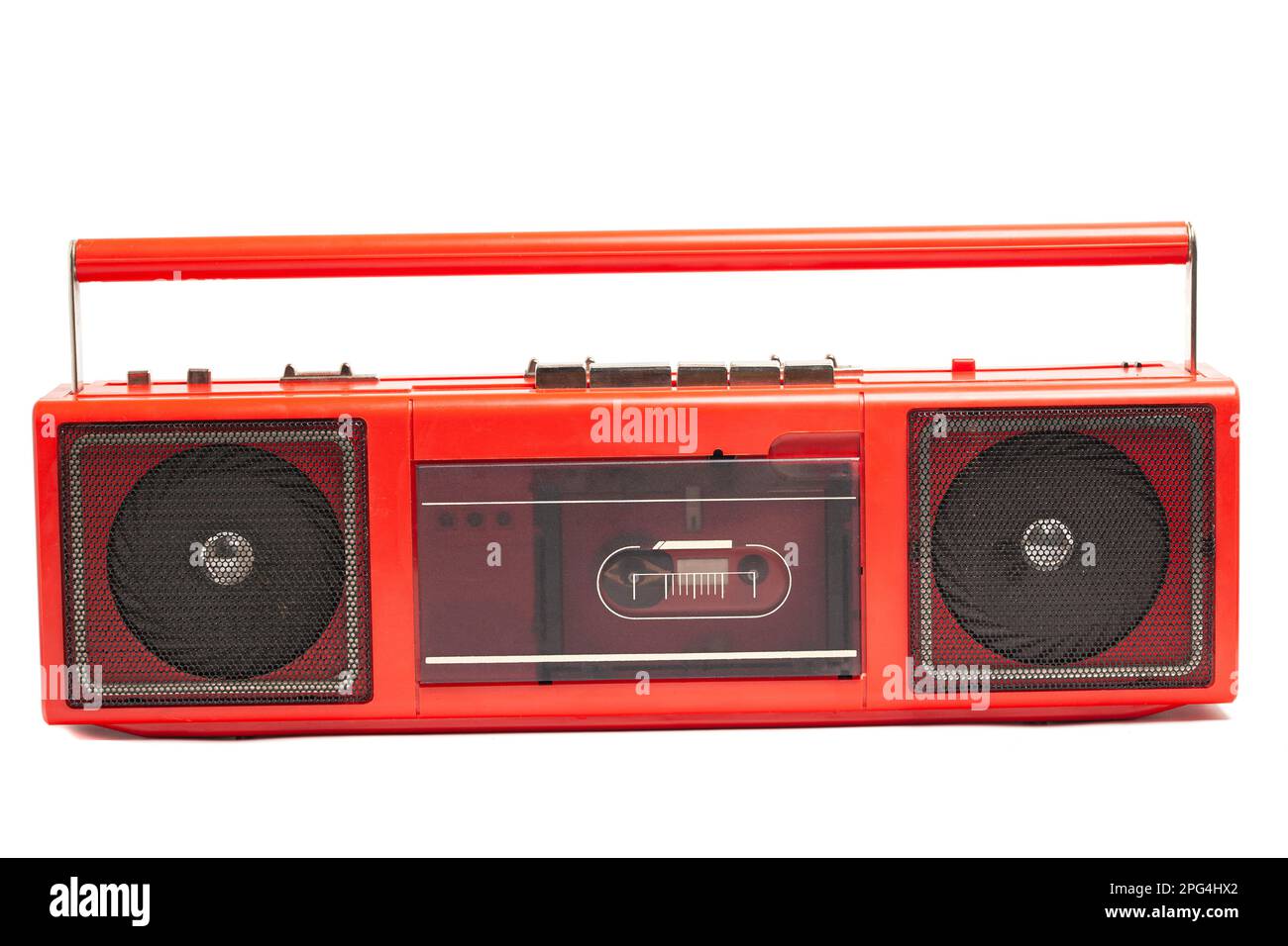 Retro portable stereo cassette recorder Stock Photo Alamy