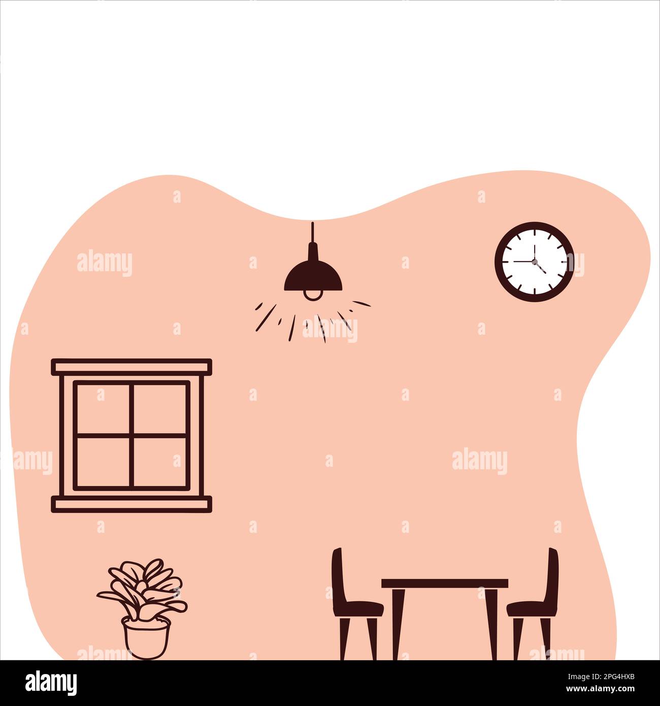Living Room Stock Vector
