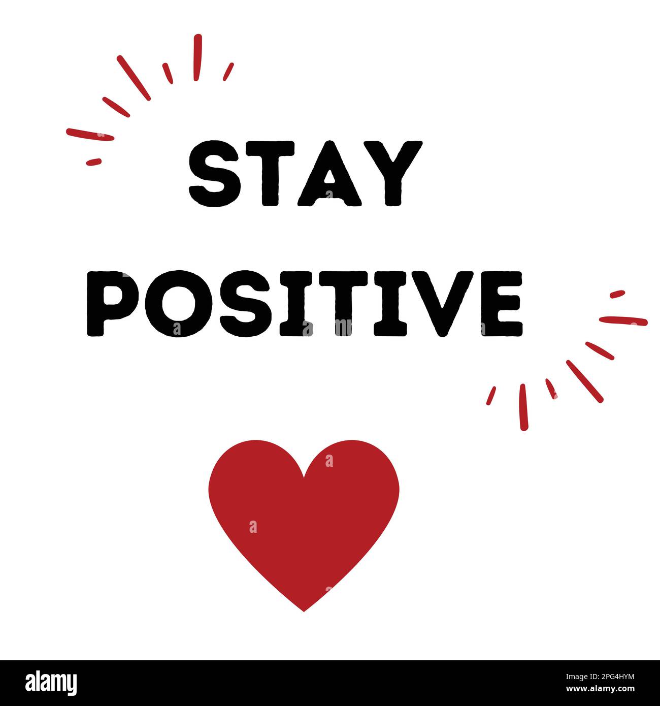 Stay Positive Stock Vector