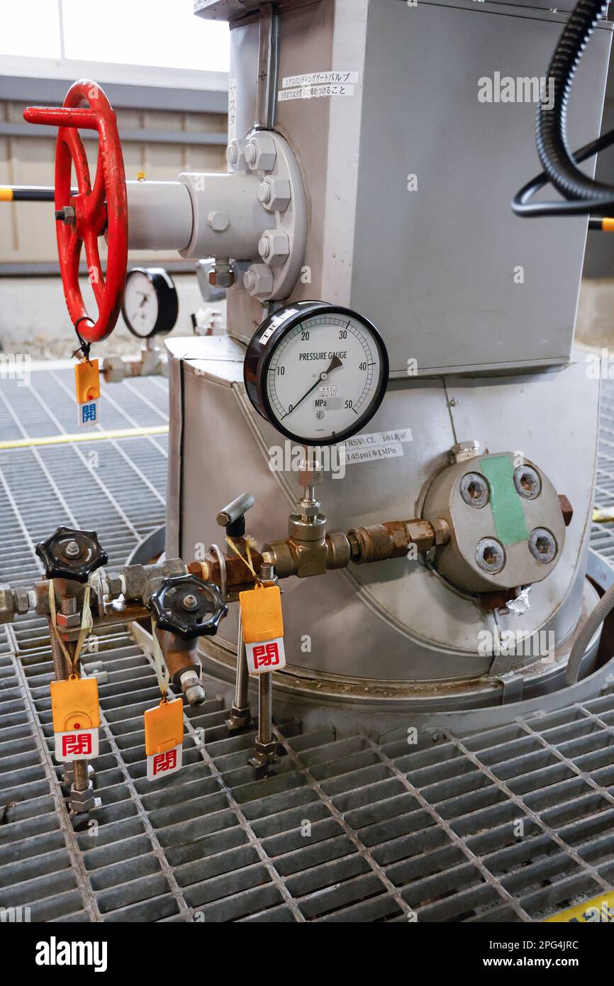 March 16, 2023, Tomakomai, Hokkaido, Japan A general view of the CO2