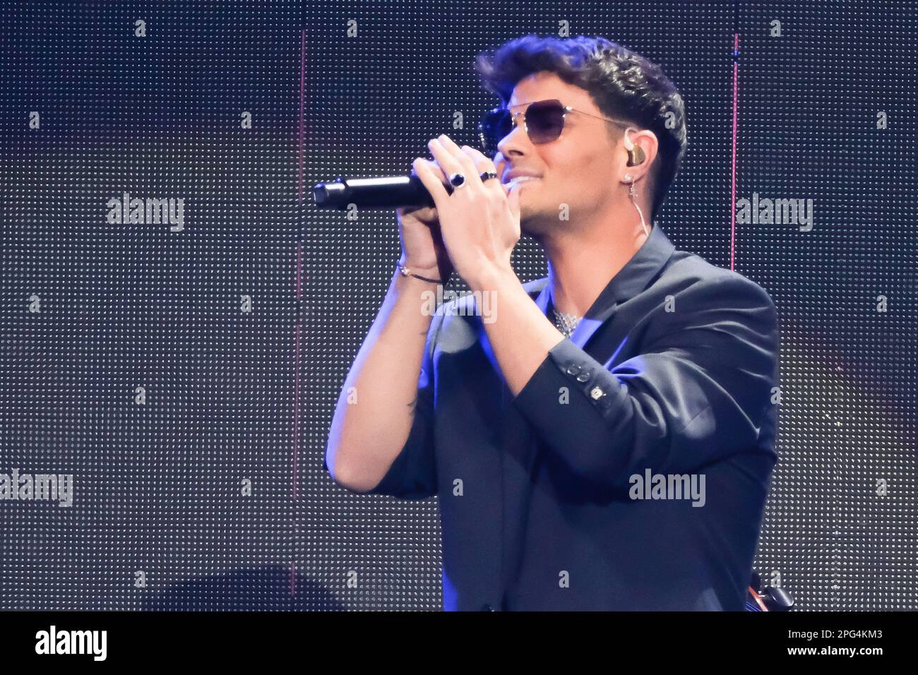 Madrid, Spain. 18th Mar, 2023. Singer Abraham Mateo performs during the Cadena 100 festival at the Wizcenter in Madrid. (Photo by Atilano Garcia/SOPA Images/Sipa USA) Credit: Sipa USA/Alamy Live News Stock Photo