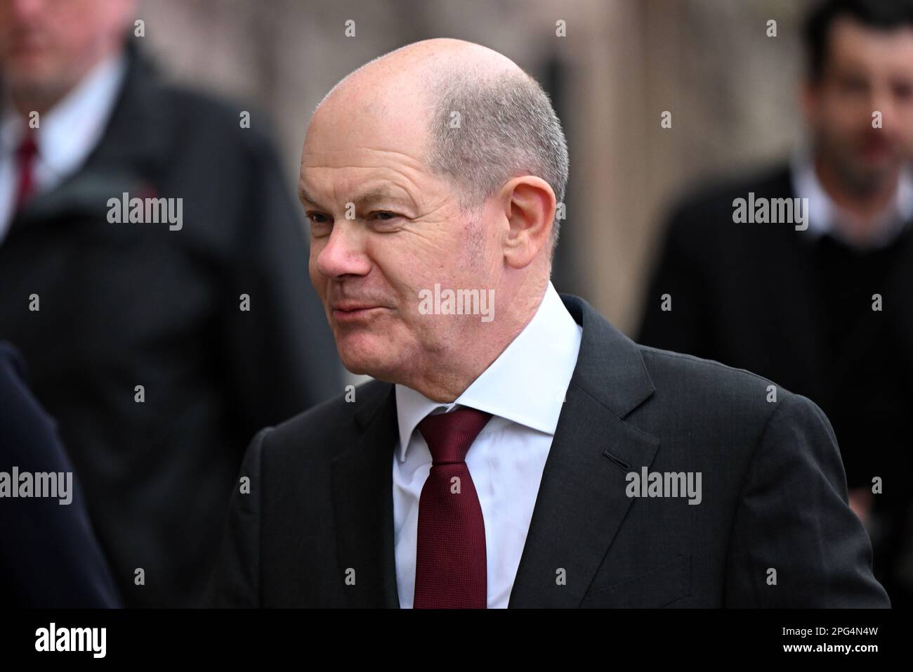 Duesseldorf, Germany. 20th Mar, 2023. German Chancellor Olaf Scholz