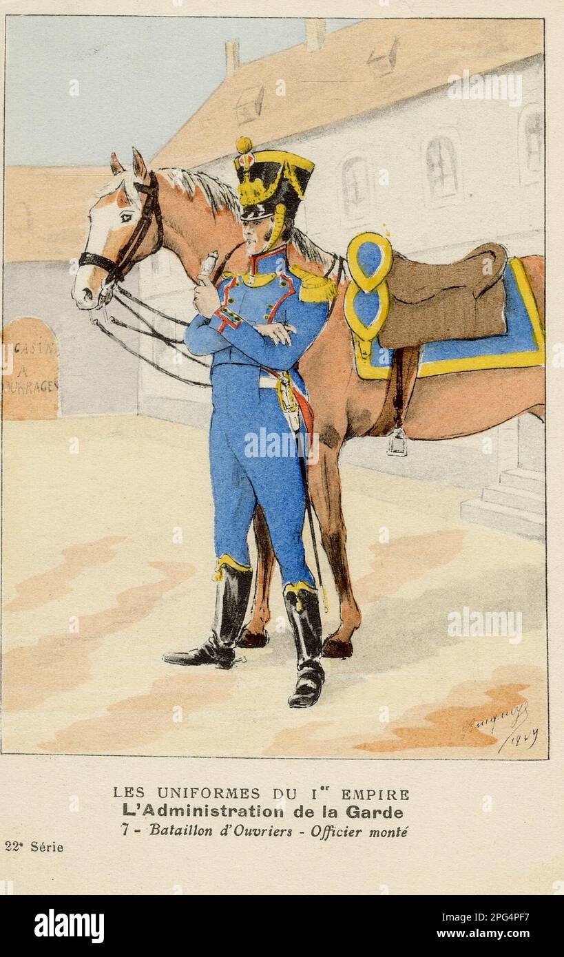 officier de la Garde Nationale en 1814 Stock Photo Alamy