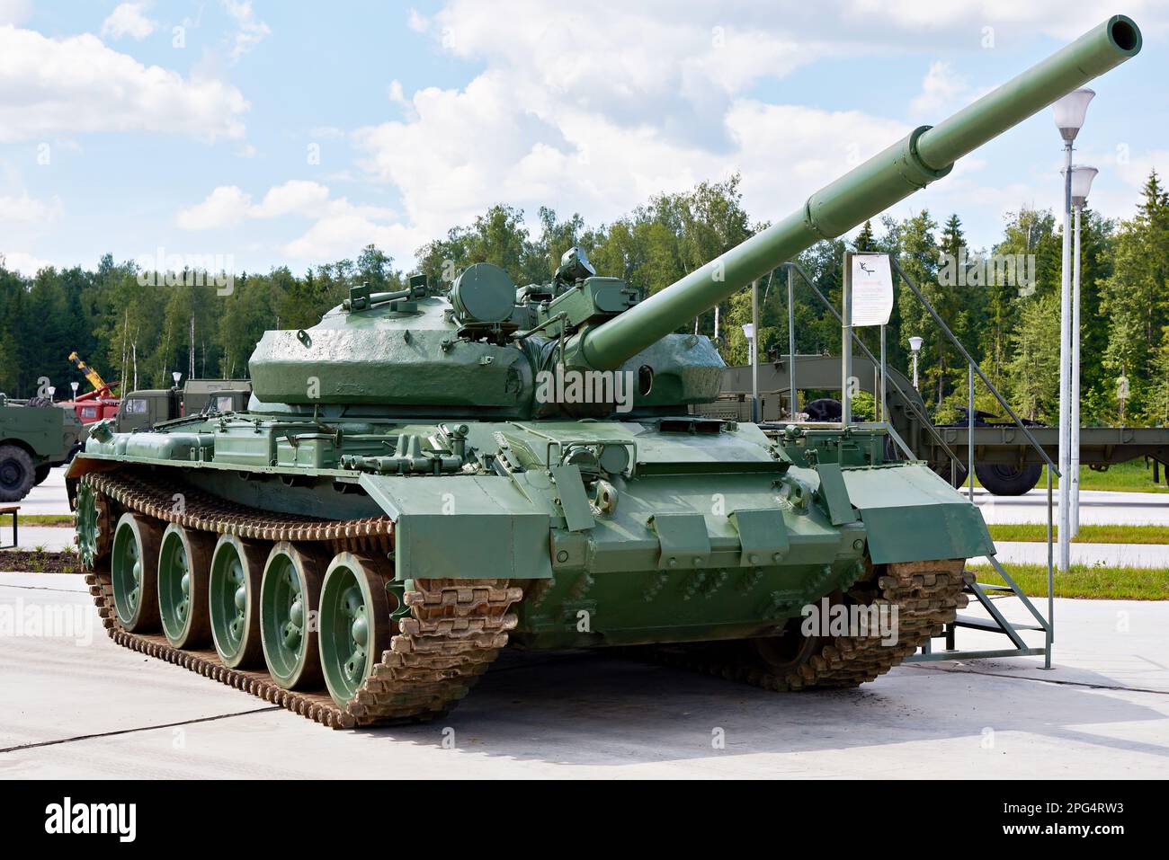 PARK PATRIOT, KUBINKA, MOSCOW REGION, RUSSIA - July 11, 2017: Soviet main battle tank T-62 Stock Photo