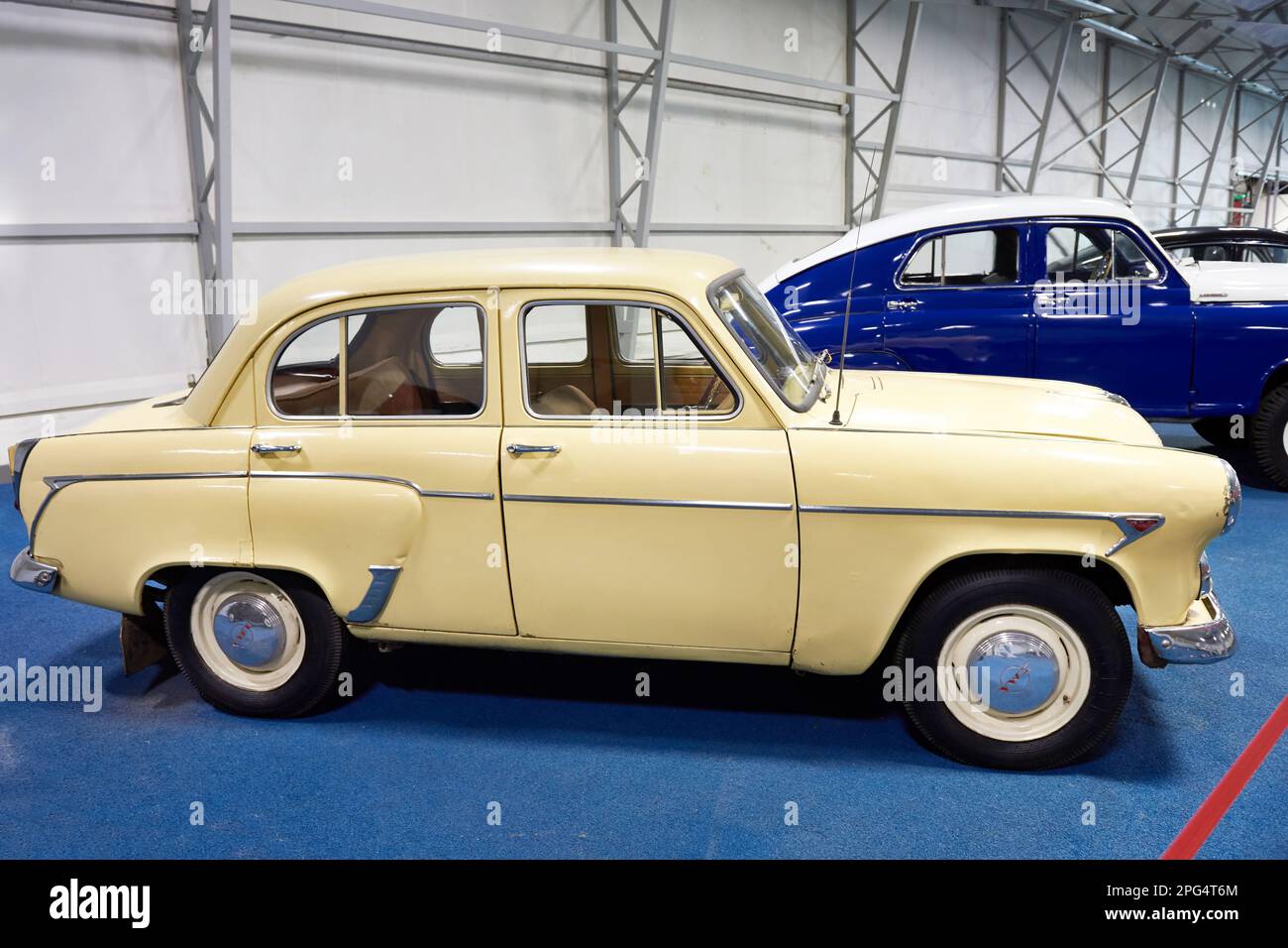 PARK PATRIOT, KUBINKA, MOSCOW REGION, RUSSIA - July 11, 2017: Moskvitch 403 soviet compact car Stock Photo