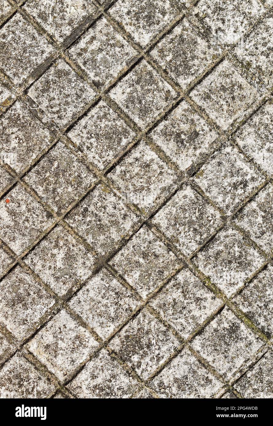 Concrete block walkway texture background Stock Photo Alamy