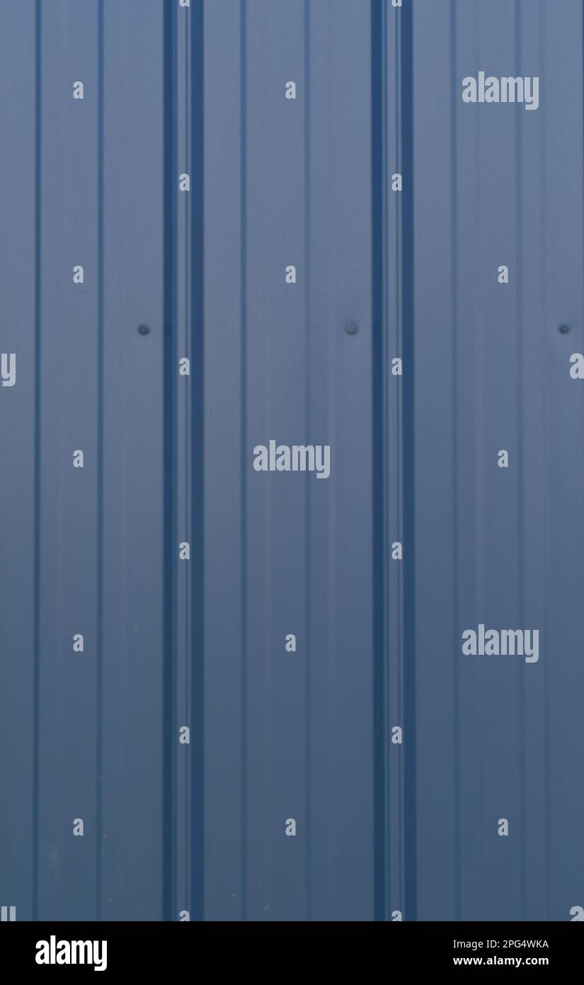 Blue Metal Warehouse Siding Stock Photo Alamy