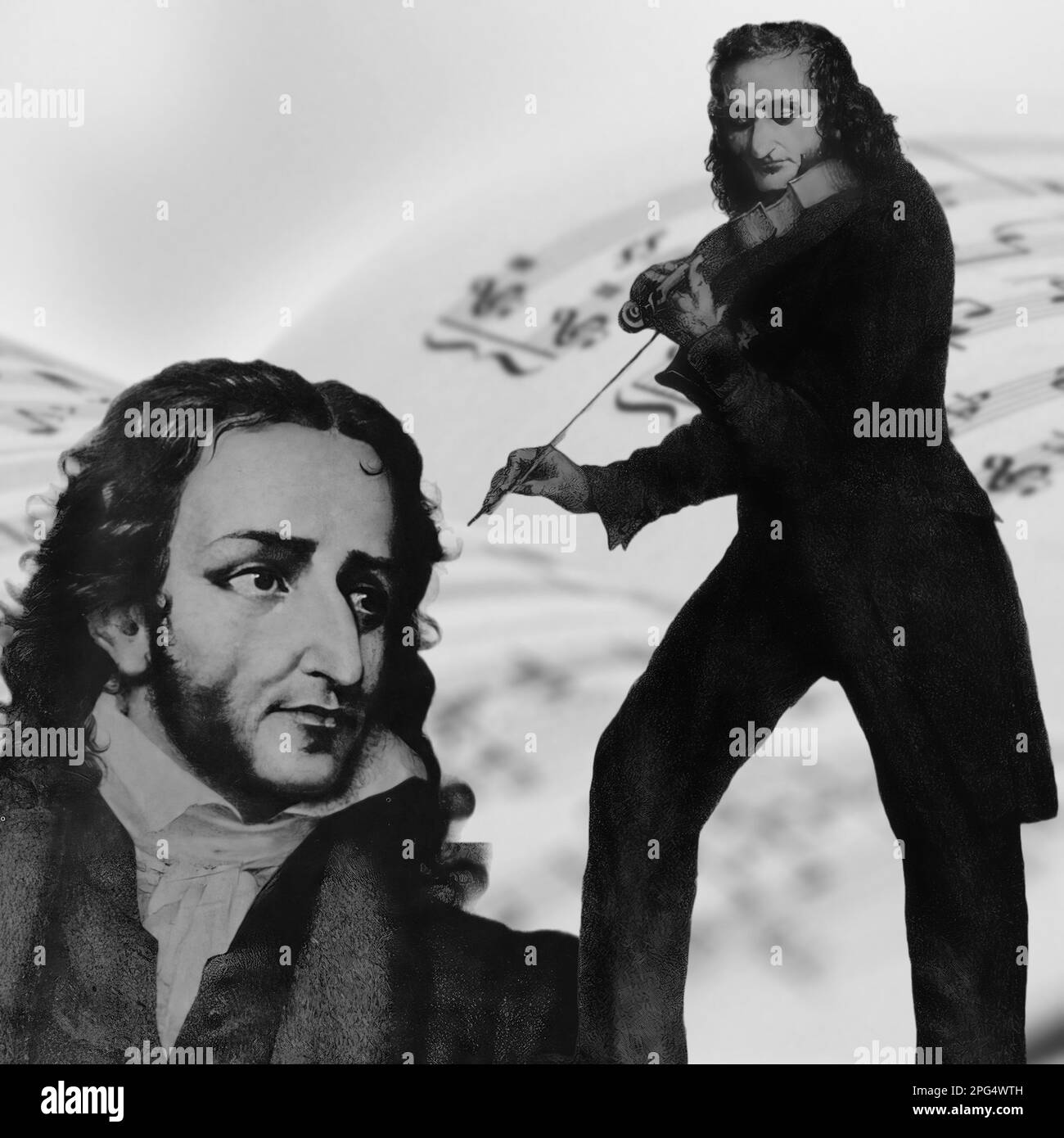 The Greatest Violinist Of All Time The Italian Niccol Paganini Stock the-greatest-violinist-of-all-time-the-italian-niccol-paganini-stock