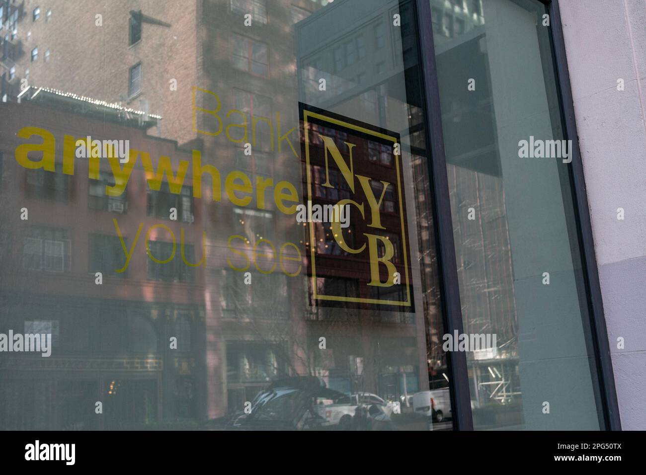 View of Atlantic Bank branch member of Community Bank in New York on