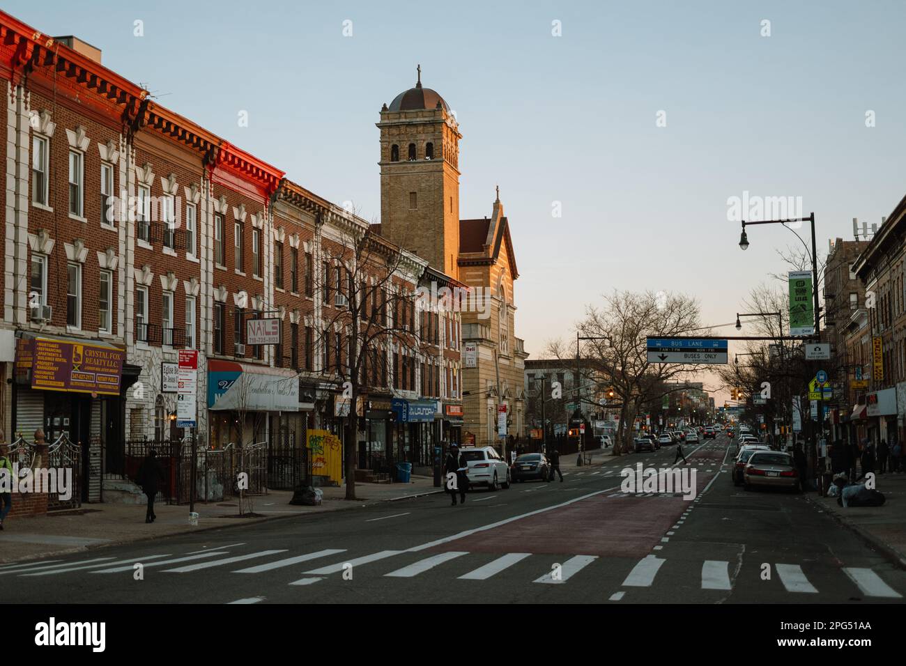 Street scene on Nostrand Avenue, Crown Heights, Brooklyn, New York Stock Photo Alamy