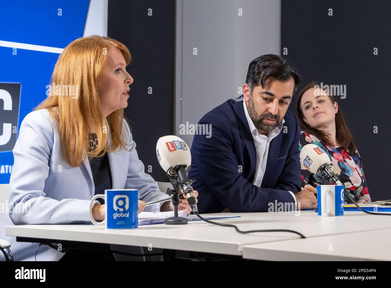SNP leadership candidates, Ash Regan, Humza Yousaf and Kate Forbes ...