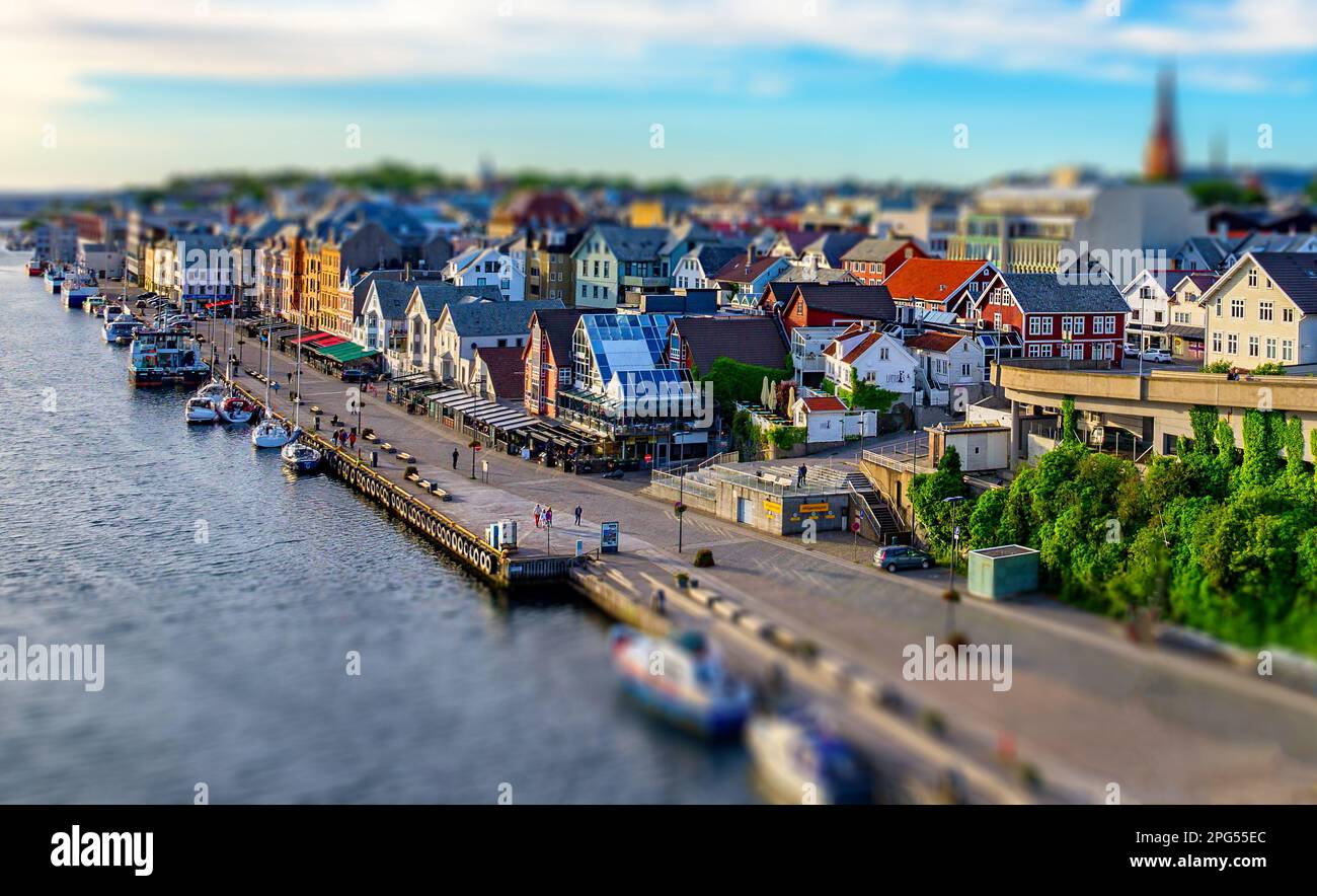 Haugesund city view, Norway Stock Photo