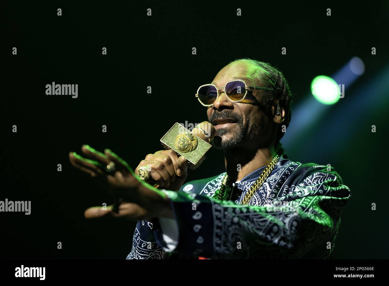 AMSTERDAM American rapper Snoop Dogg during his performance in the