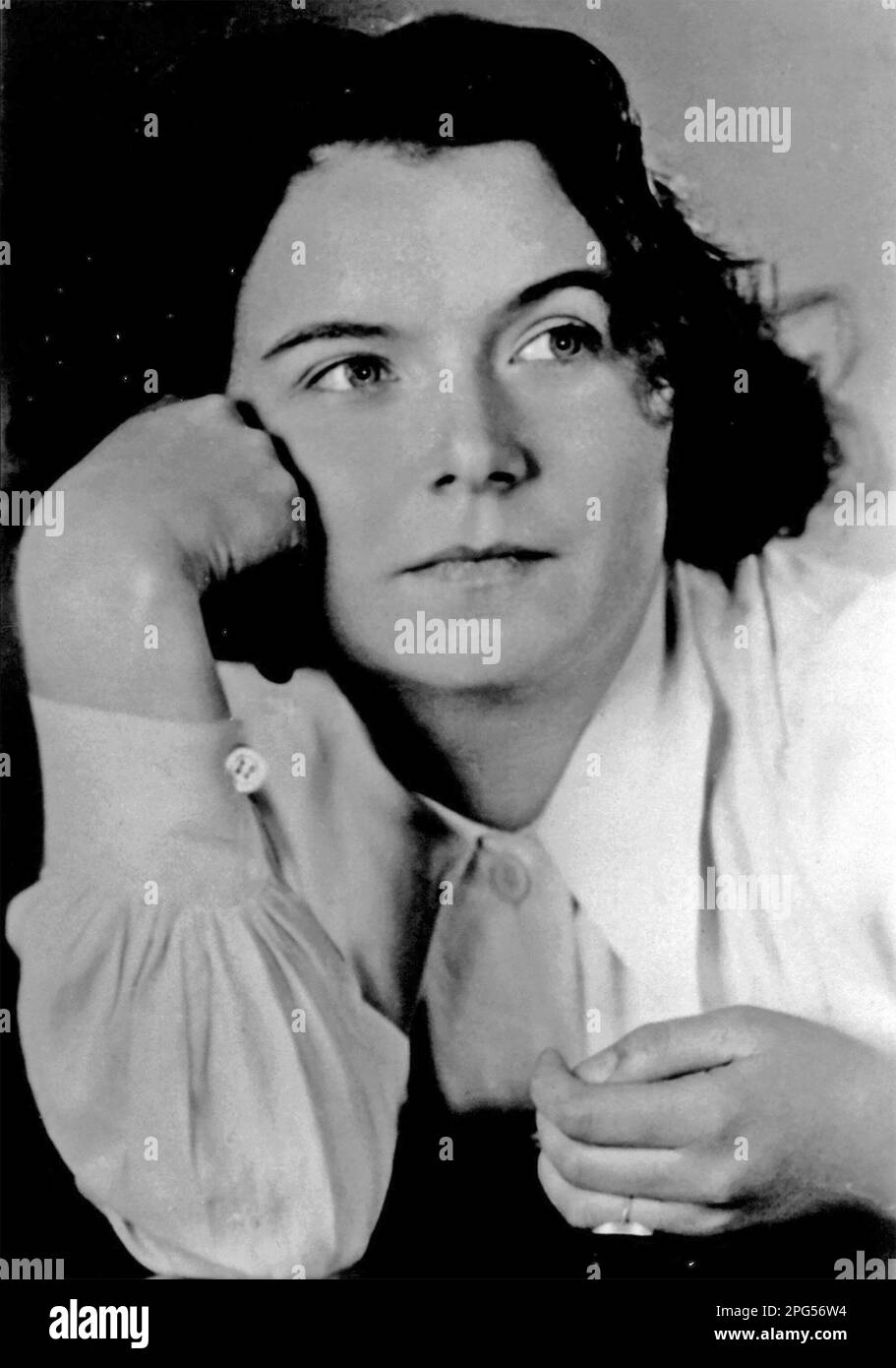 TRAUTE LAFRENZ (1919-2023) German resistance fighter and member of the anti-NaZI White Rose group. Photo abpout 1943 Stock Photo