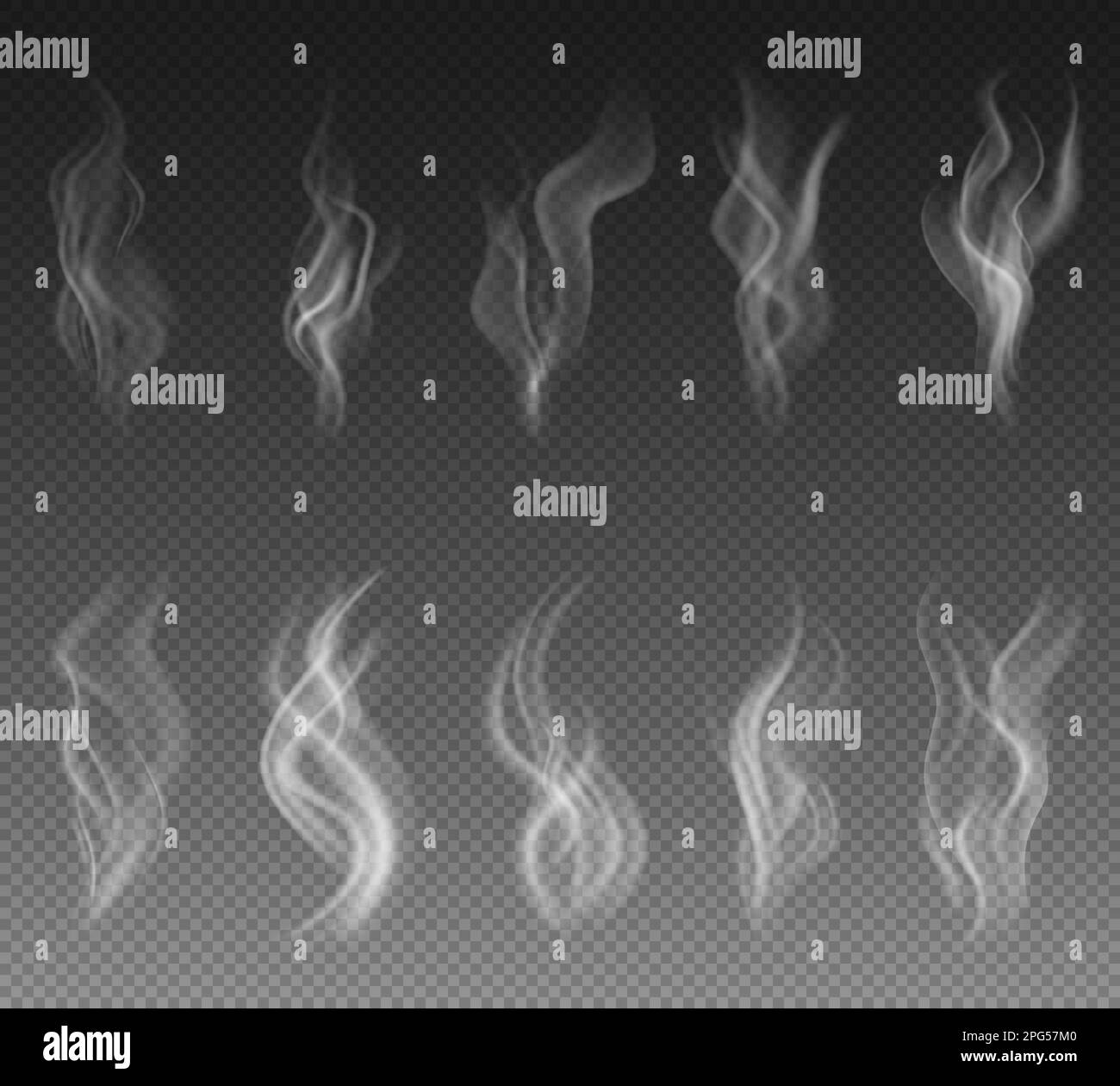 Smoke set on transparent background Stock Vector Image & Art - Alamy