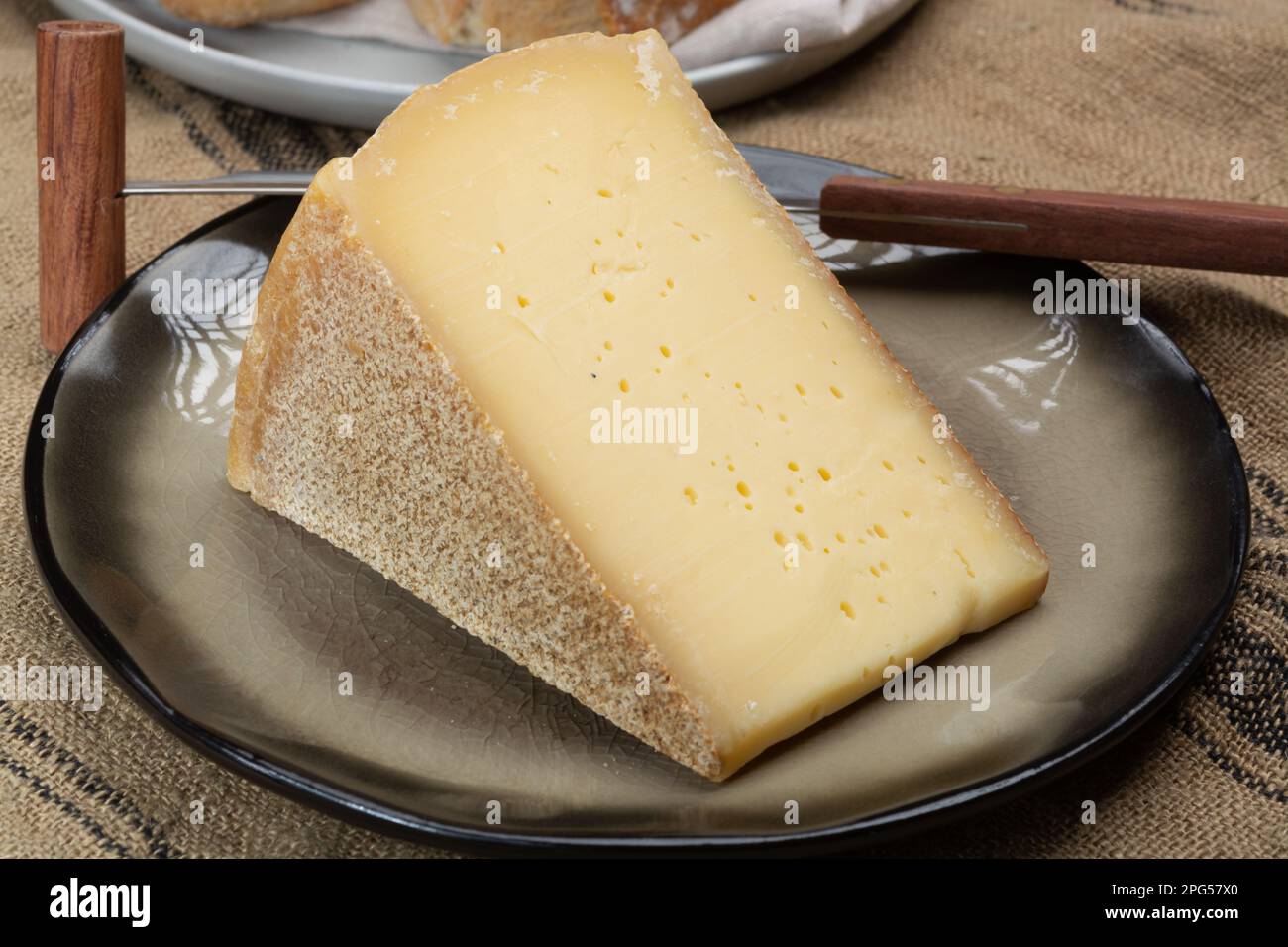 Swiss cheese collection, gruyere cheese made from unpasteurized cow's