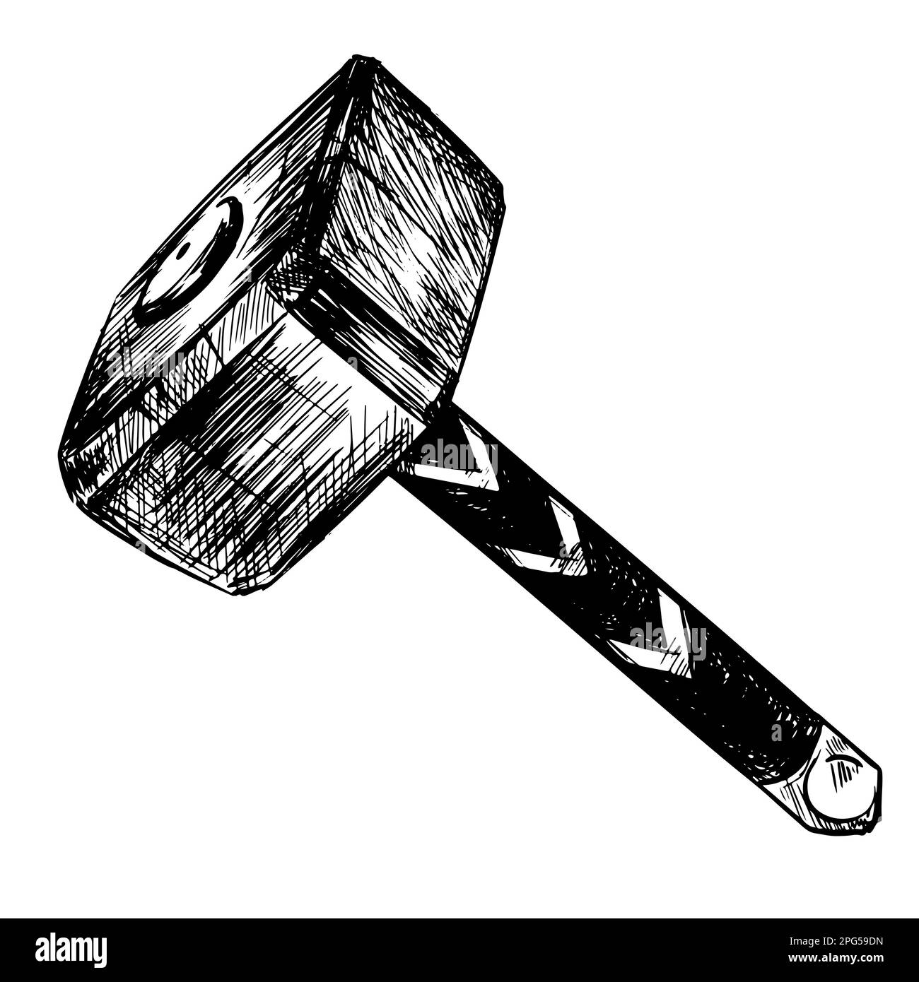 3d Illustration of Thor Hammer Stock Illustration  Illustration of mjolnir  engineering 125766919