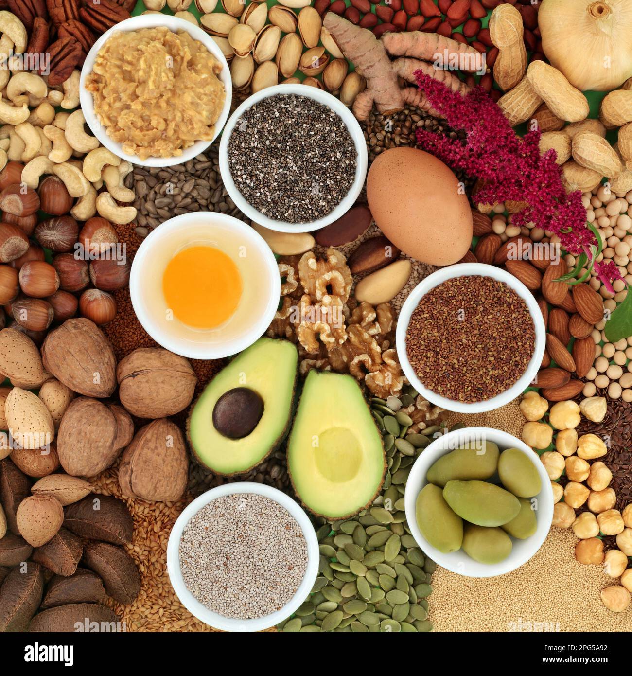 Nutritious health food high in essential fatty acids of healthy lipids