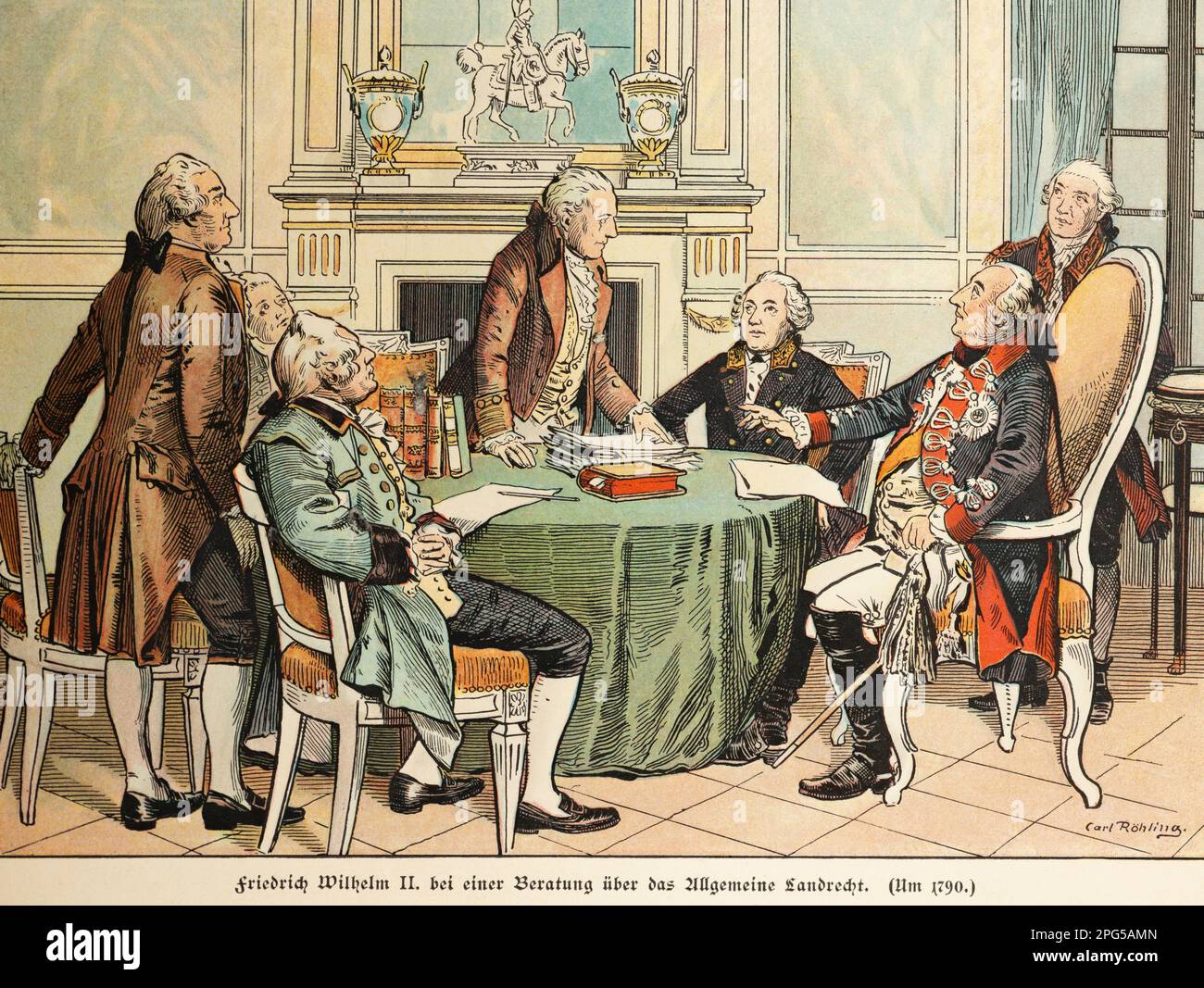 Frederick Willam II couscelling about the General Land Ownership, about