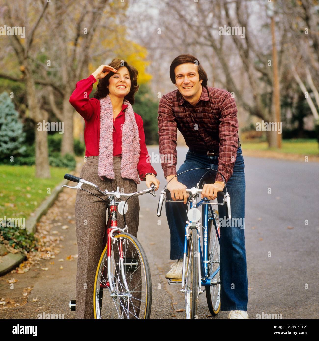 Cool Young 1980s Couple Stock Photo - Download Image Now - 1980