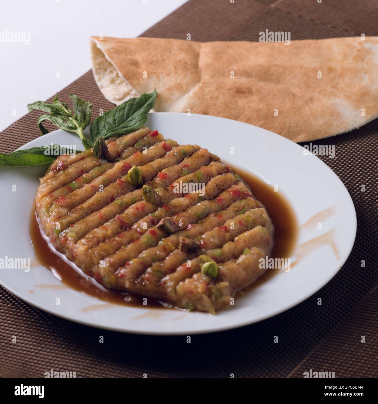 Muhammarah Dish - Levantine Muhammareh Stock Photo