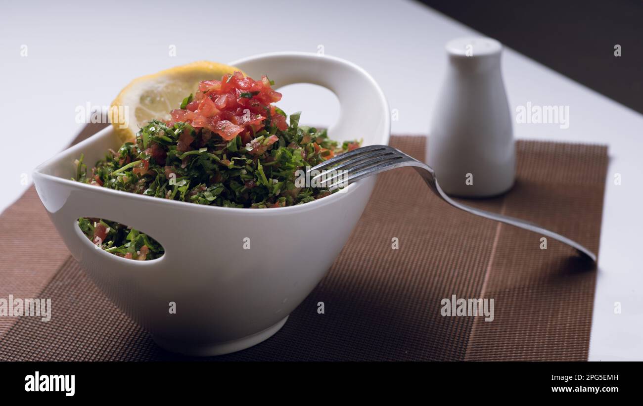 Tabbouleh Salad Bowl Stock Photo