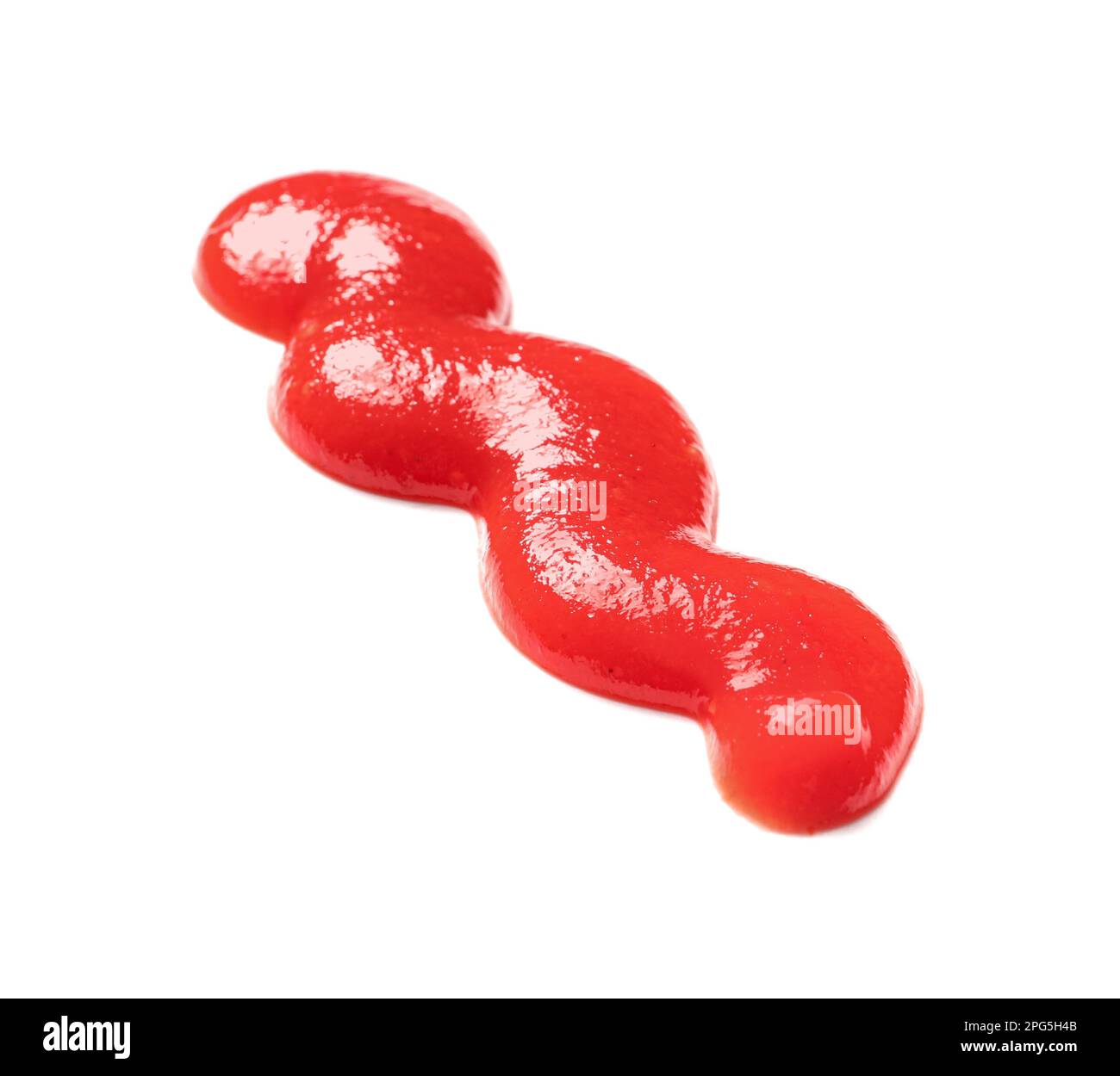 Spilled tasty ketchup isolated on white background Stock Photo Alamy