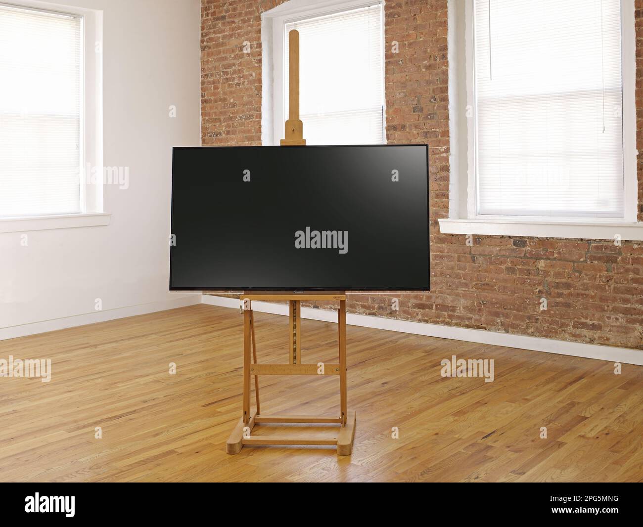 Flat screen TV set Stock Photo Alamy