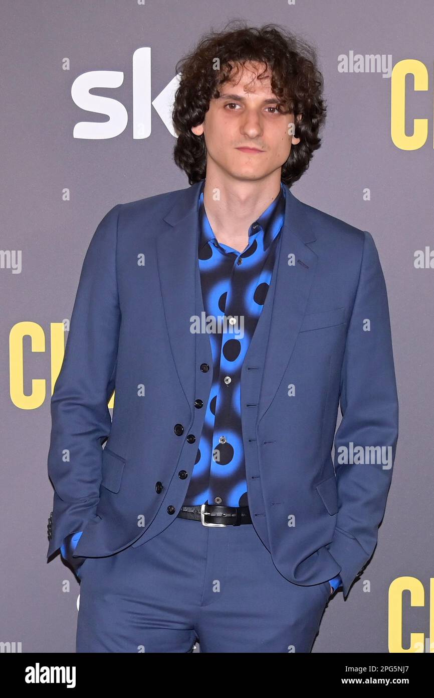 Rome, Italy. 20th Mar, 2023. Antonio Bannò attends the red carpet of the premiere of Sky original serie 'Christian second season' at Cinema Barberini. (Photo by Mario Cartelli/SOPA Images/Sipa USA) Credit: Sipa USA/Alamy Live News Stock Photo