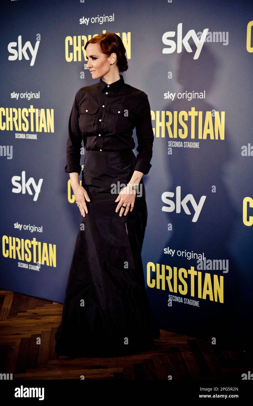 Rome, Italy, 20th March 2023, Camilla Filippi attends the premiere of 'Christian - seconda stagione' at Cinema Barberini (Photo credits: Giovanna Onof Stock Photo