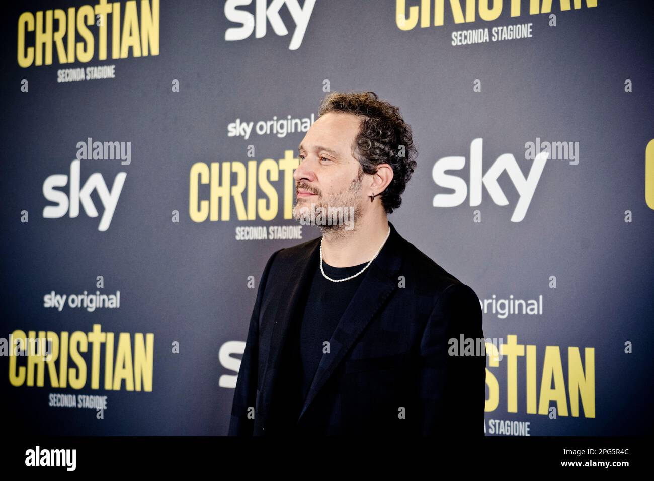 Rome, Italy, 20th March 2023, Claudio Santamaria attends the premiere of 'Christian - seconda stagione' at Cinema Barberini (Photo credits: Giovanna O Stock Photo