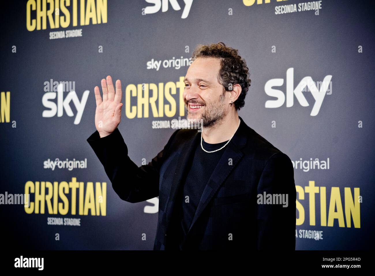 Rome, Italy, 20th March 2023, Claudio Santamaria attends the premiere of 'Christian - seconda stagione' at Cinema Barberini (Photo credits: Giovanna O Stock Photo