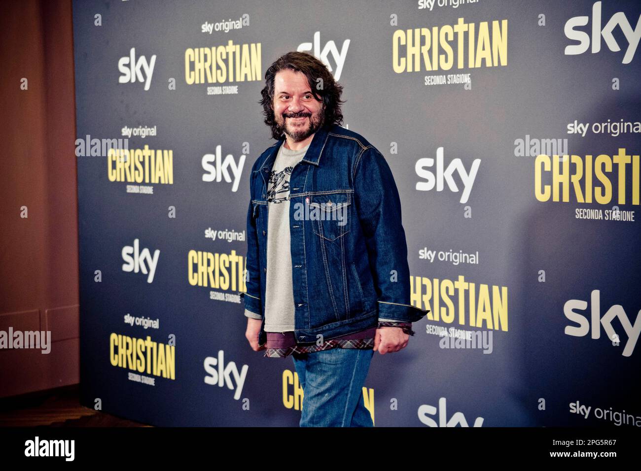 Rome, Italy, 20th March 2023, Lillo Petrolo attends the premiere of 'Christian - seconda stagione' at Cinema Barberini (Photo credits: Giovanna Onofri Stock Photo