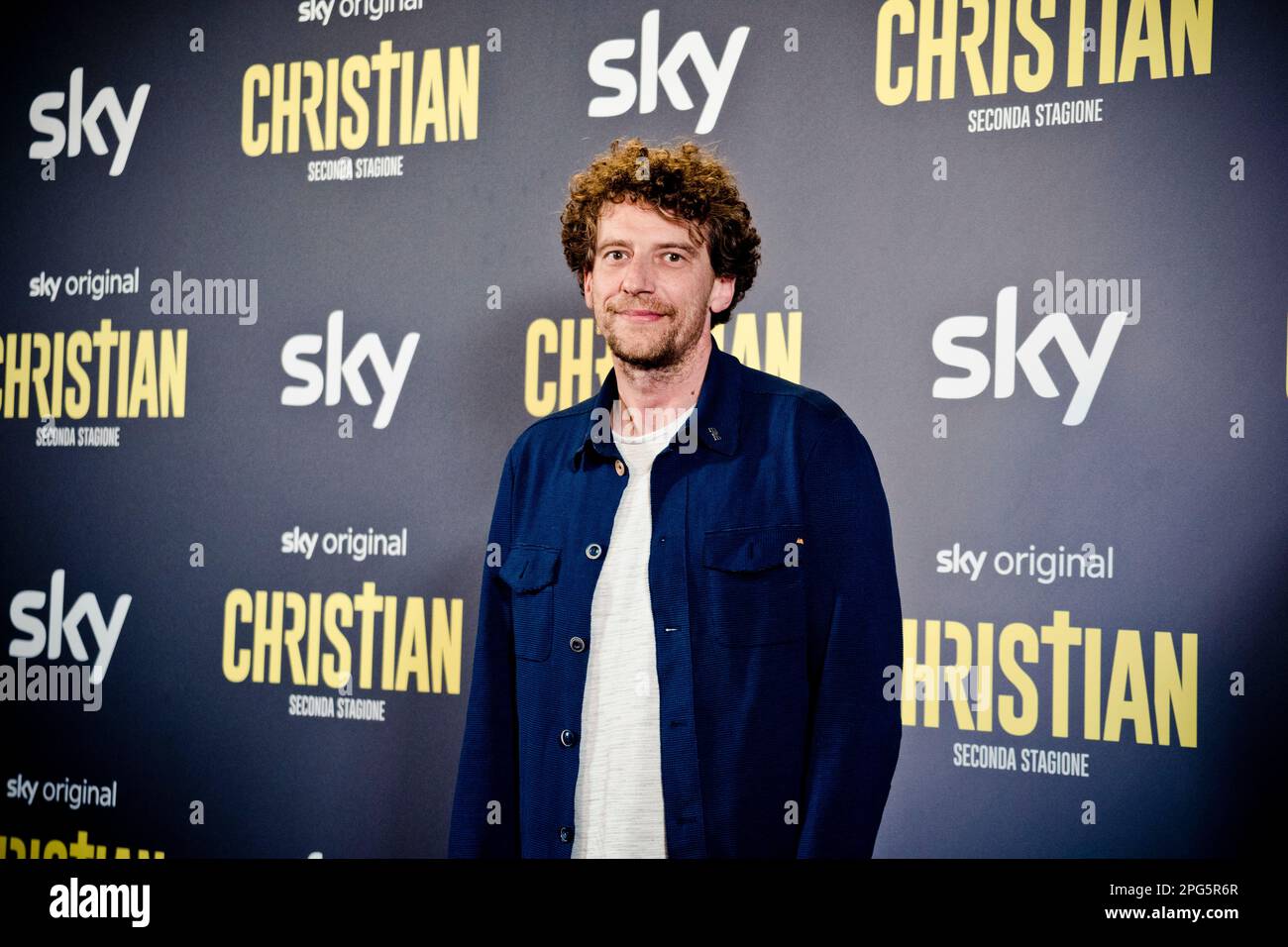 Rome, Italy, 20th March 2023, Maurizio Lastrico attends the premiere of 'Christian - seconda stagione' at Cinema Barberini (Photo credits: Giovanna On Stock Photo