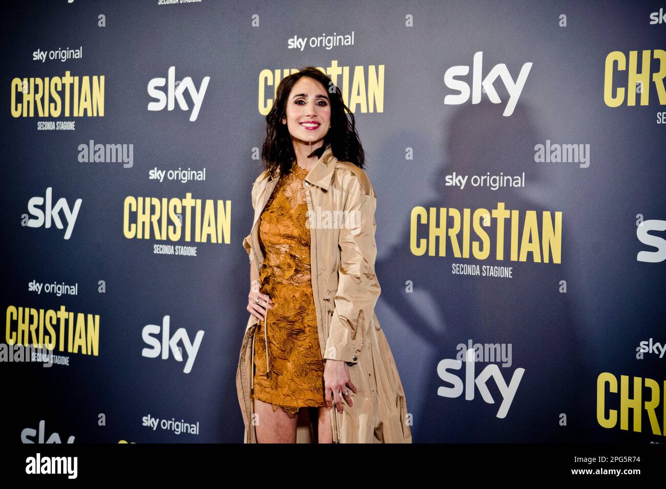 Rome, Italy, 20th March 2023, Silvia D'Amico attends the premiere of 'Christian - seconda stagione' at Cinema Barberini (Photo credits: Giovanna Onofr Stock Photo