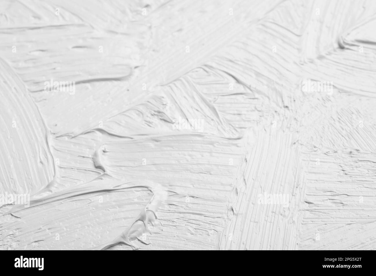 Texture of white oil paint as background, closeup Stock Photo Alamy