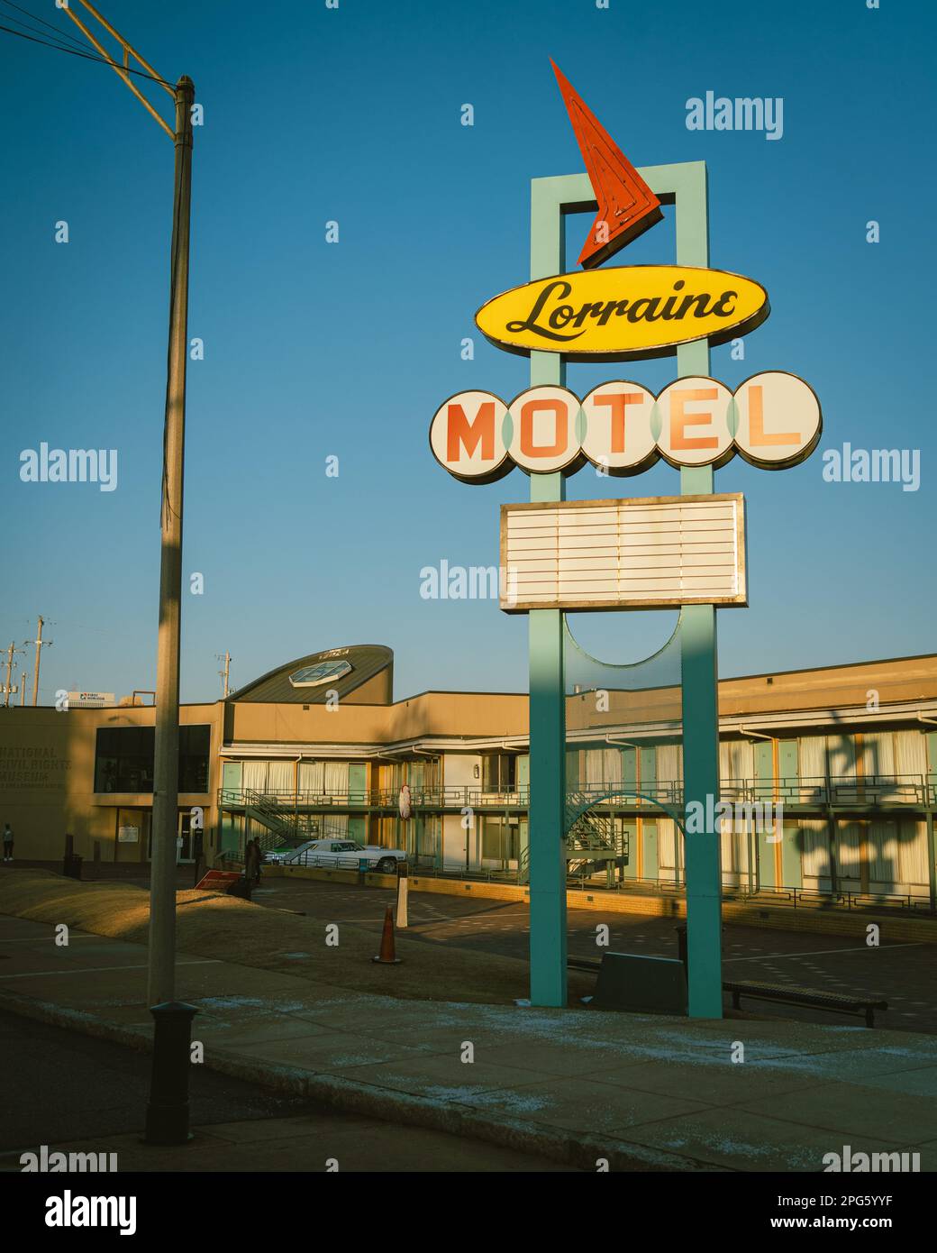 Lorraine Motel vintage sign, Memphis, Tennessee Stock Photo Alamy