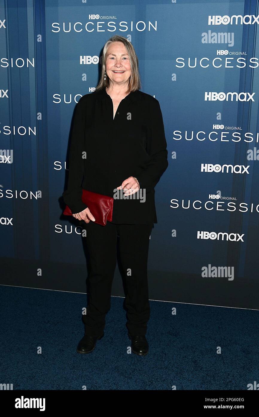 Cherry Jones attends HBO's "Succession" red carpet premiere for the