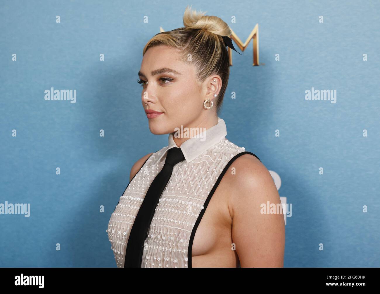 New York, United States. 20th Mar, 2023. Florence Pugh arrives on the