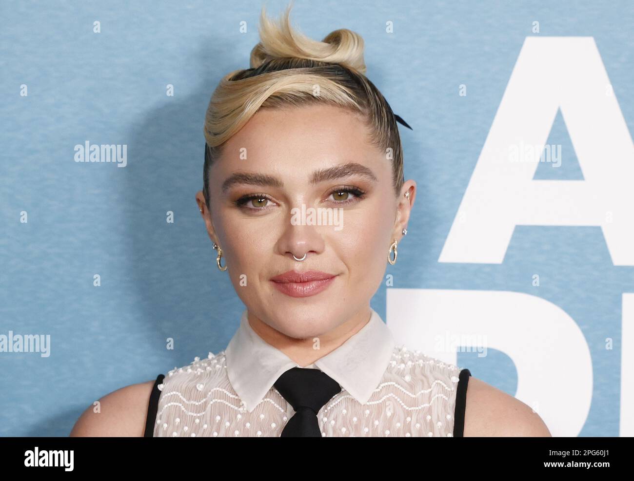 New York, United States. 20th Mar, 2023. Florence Pugh arrives on the