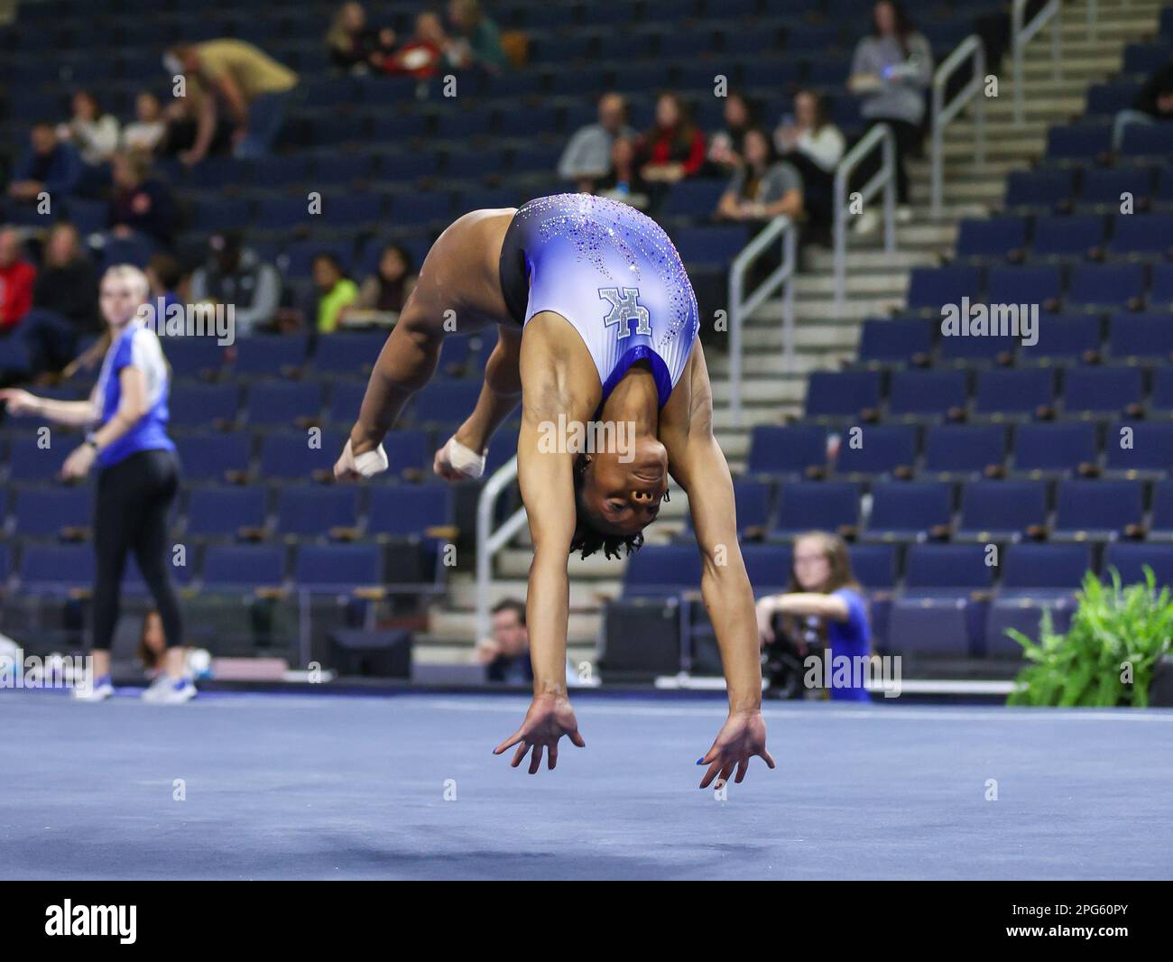 March 18, 2023 Kentucky's Arianna Patterson does a tumbling pass