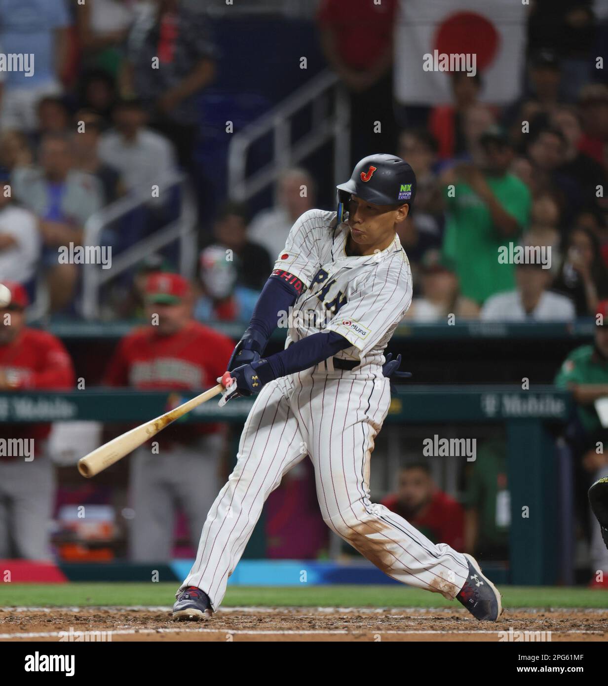 Masataka Yoshida hits three-run homer in the 7th inning during the ...