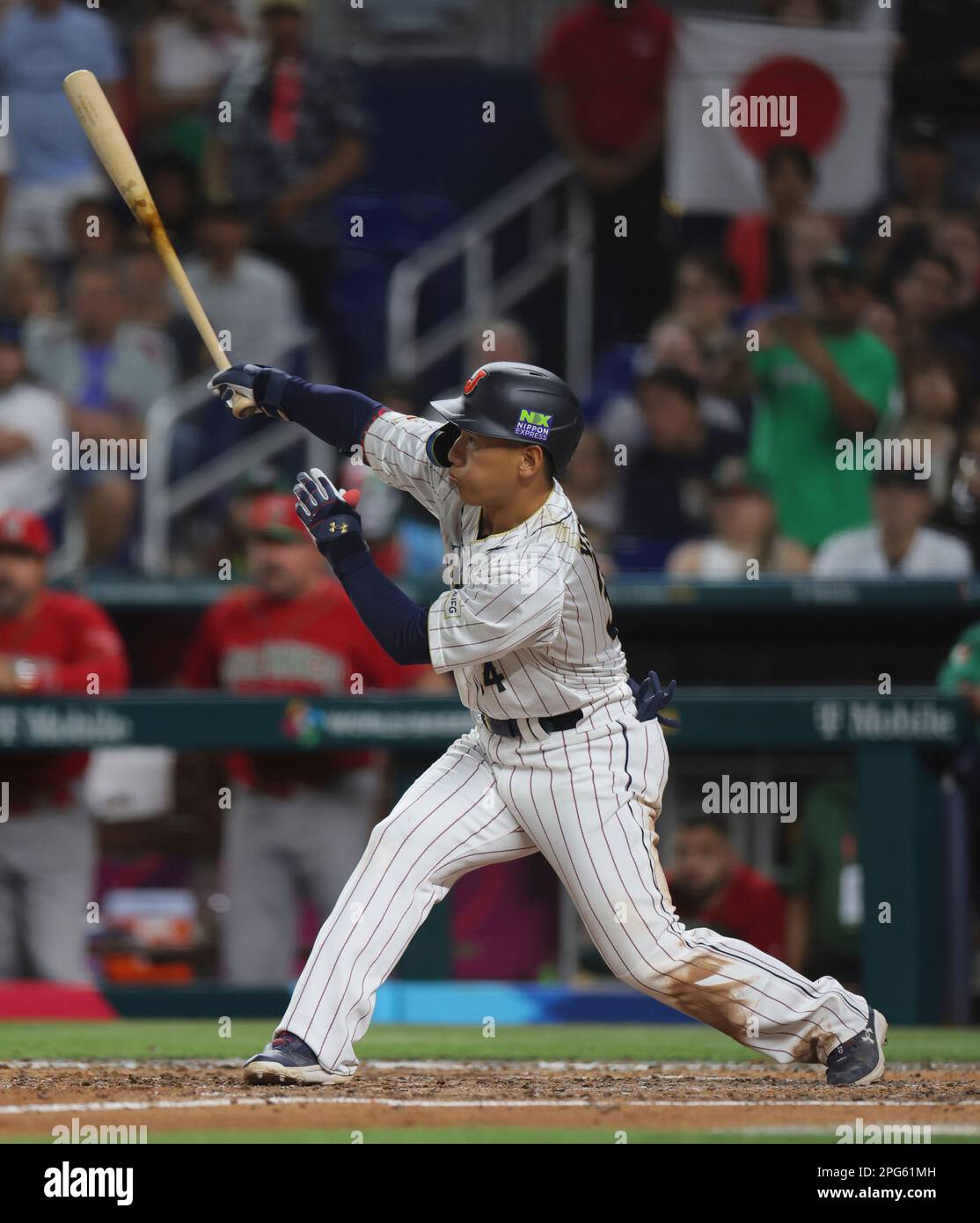 Masataka Yoshida hits threerun homer in the 7th inning during the