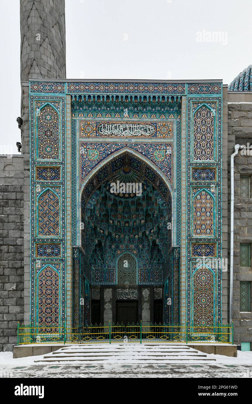Saint Petersburg Mosque. When it was opened in 1913, it was largest mosque in Europe outside Turkey. Stock Photo