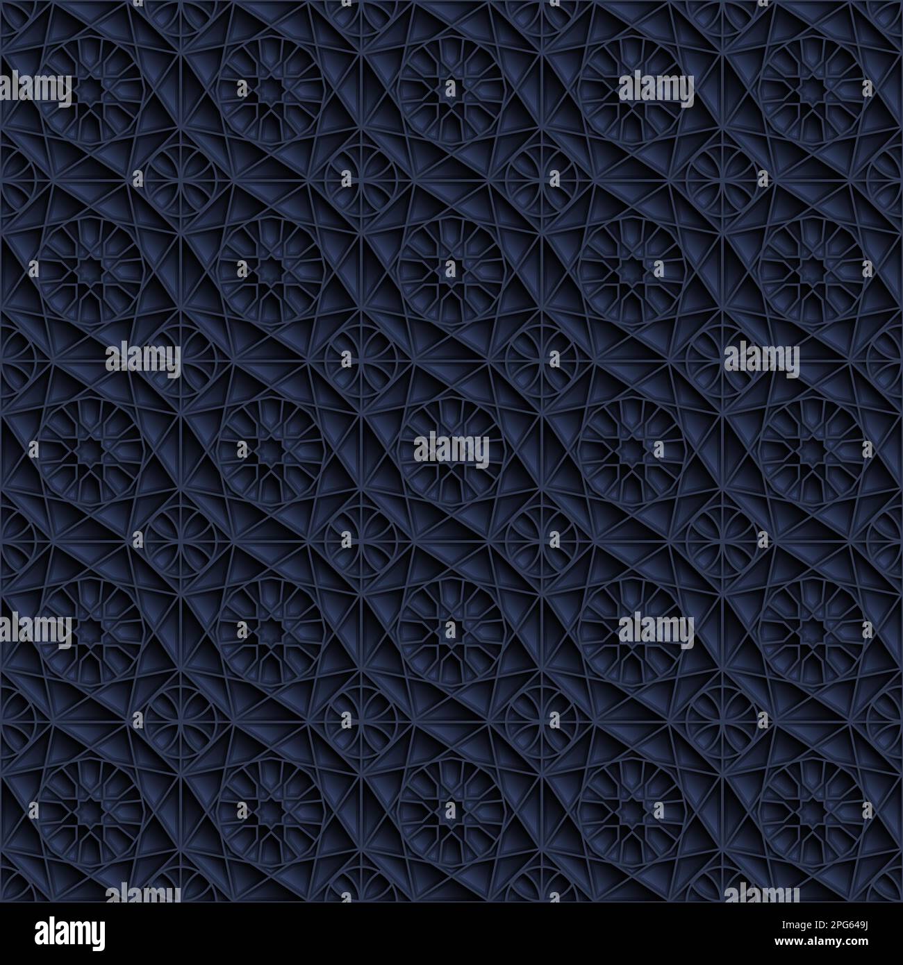 Islamic ornament seamless pattern, vector illustration Stock Photo - Alamy