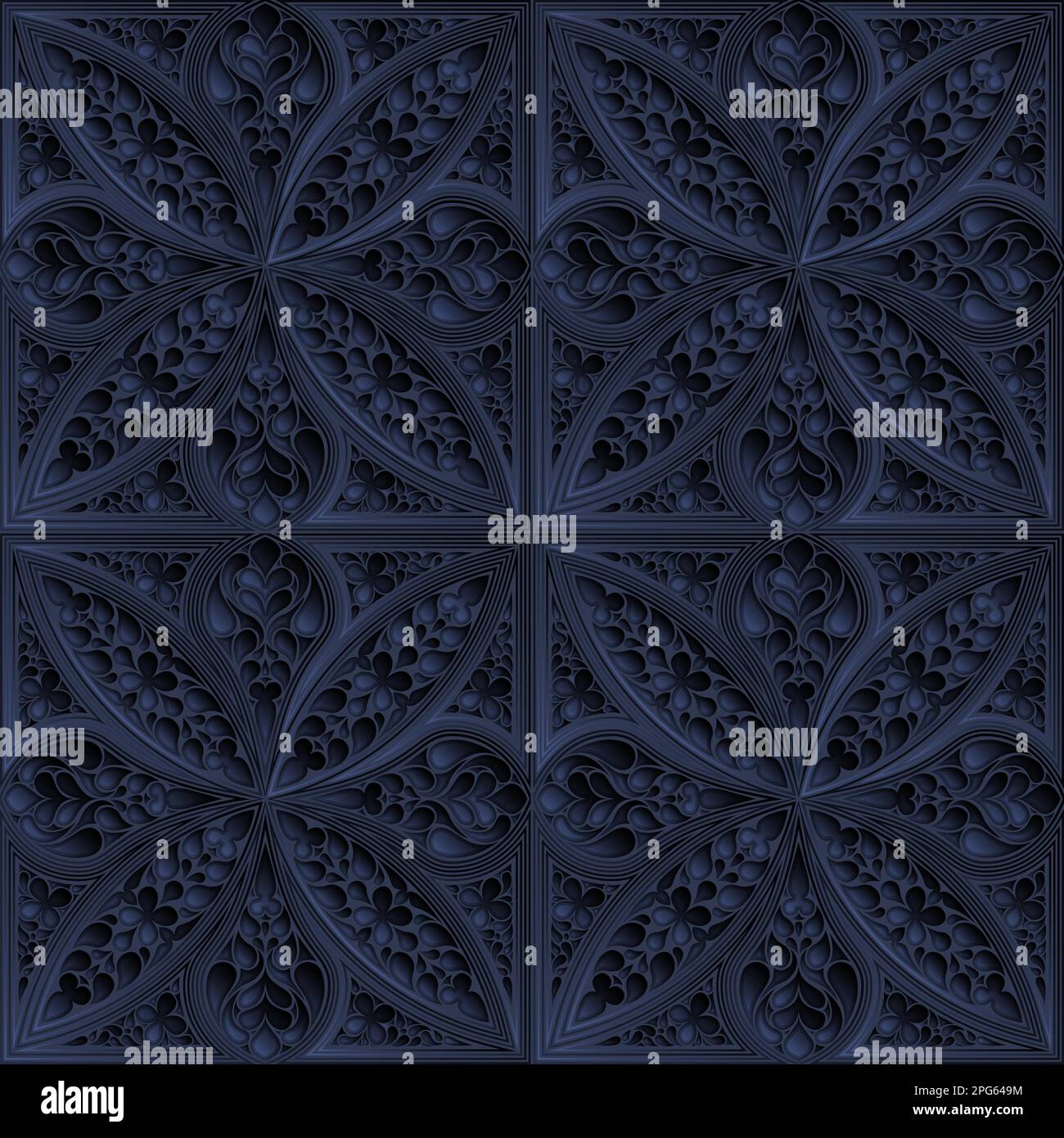 Islamic ornament seamless pattern, vector illustration Stock Photo - Alamy