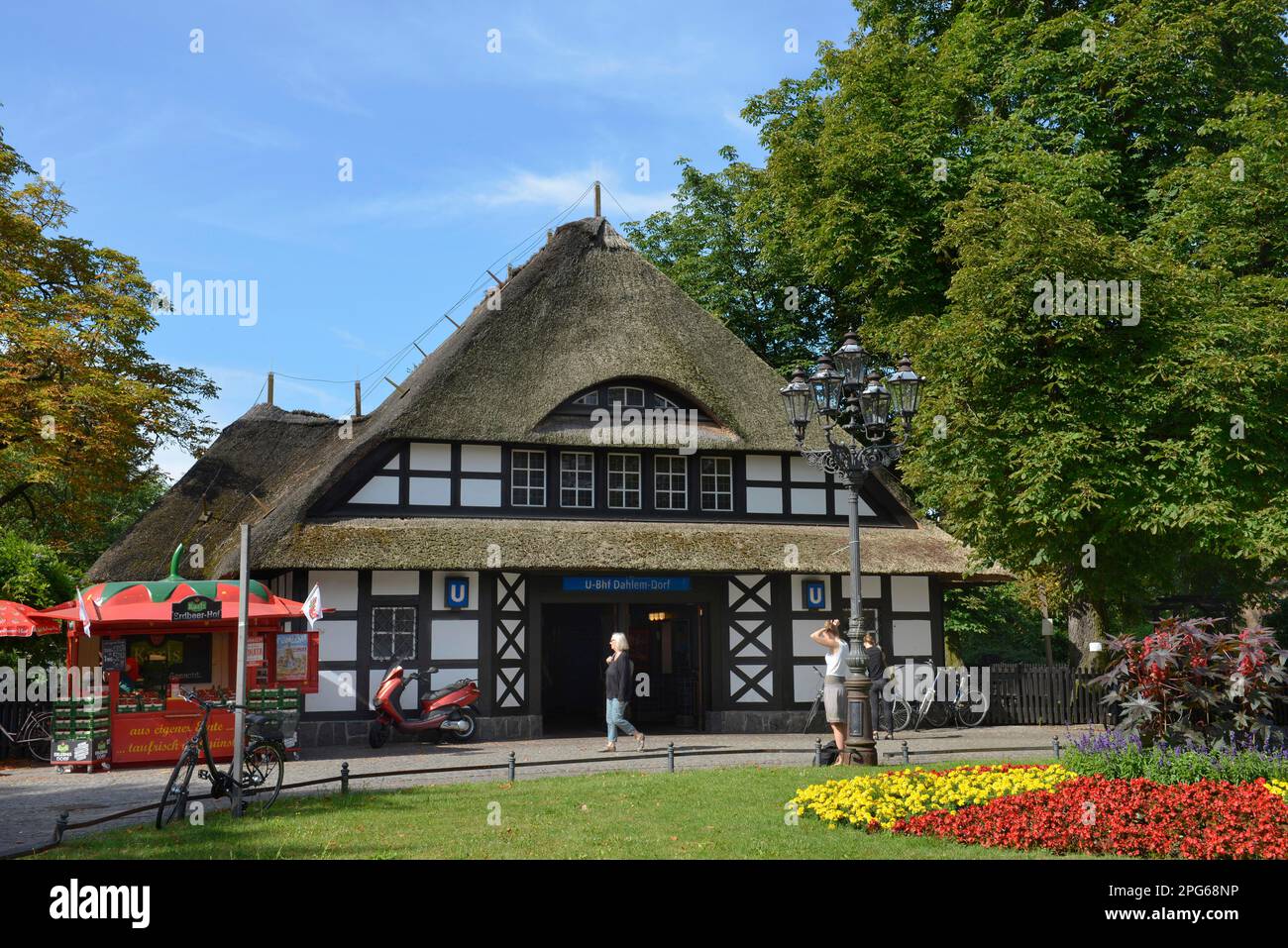 Dahlem Dorf underground station, Koenigin-Luise, Dahlem, Steglitz-Zehlendorf, Berlin, Germany Stock Photo