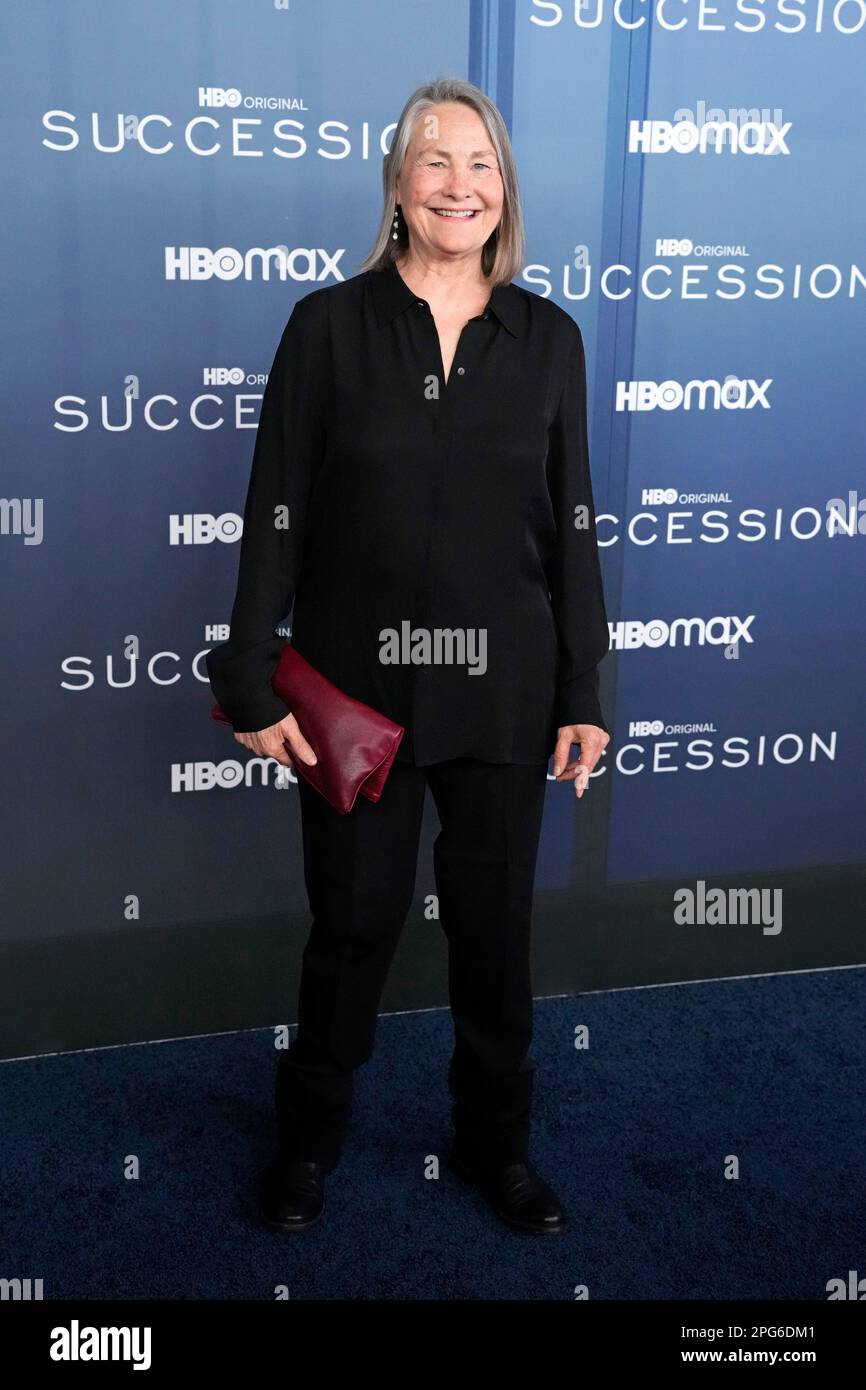 Cherry Jones attends the premiere of HBO's "Succession" season four at
