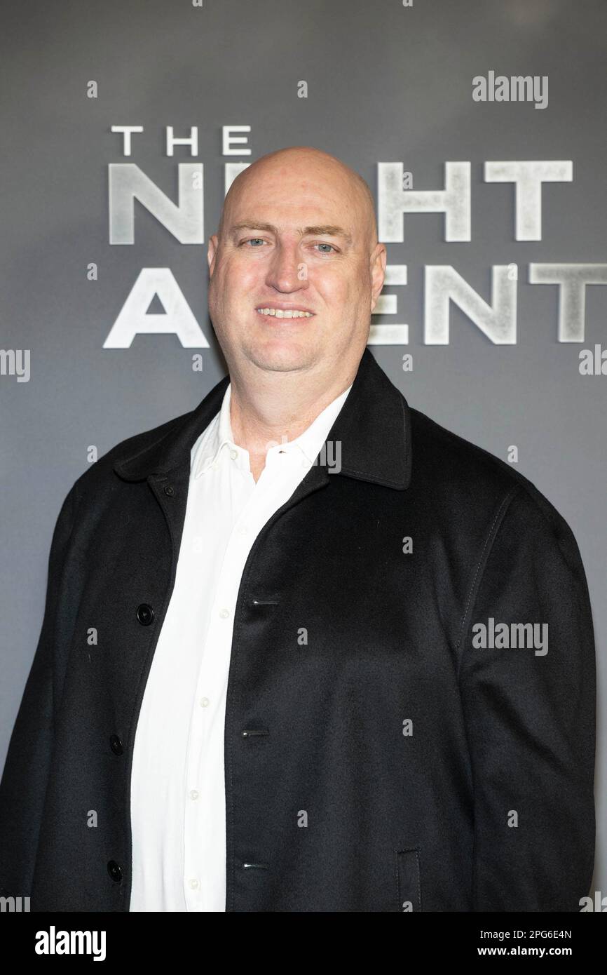 Exec Producer Shawn Ryan attends Los Angeles special screening of Netflix 'The Night Agent' at Netflix Tudum Theater on March 20, 2023 Stock Photo