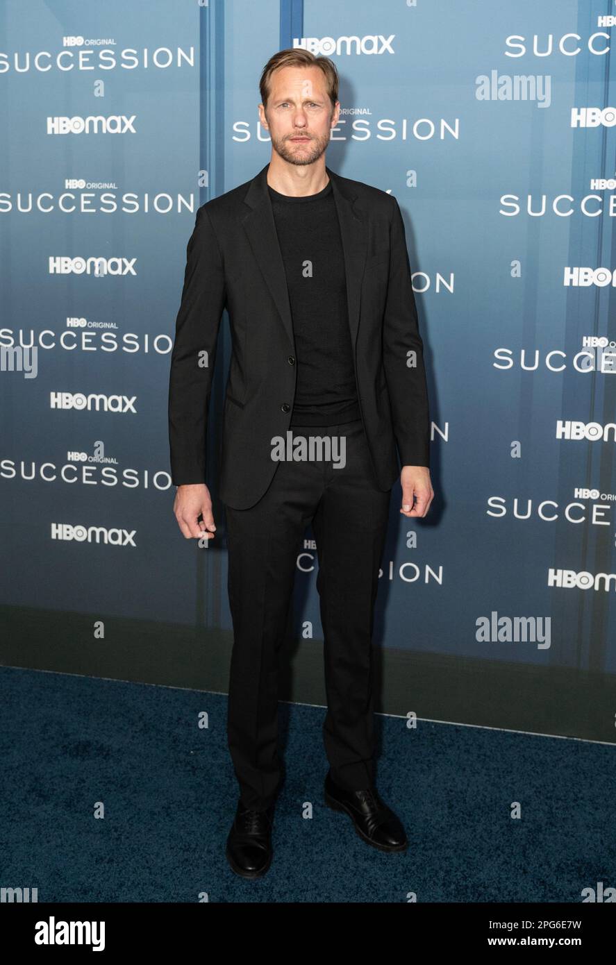 Alexander Skarsgard attends HBO's "Succession" Season 4 Premiere at